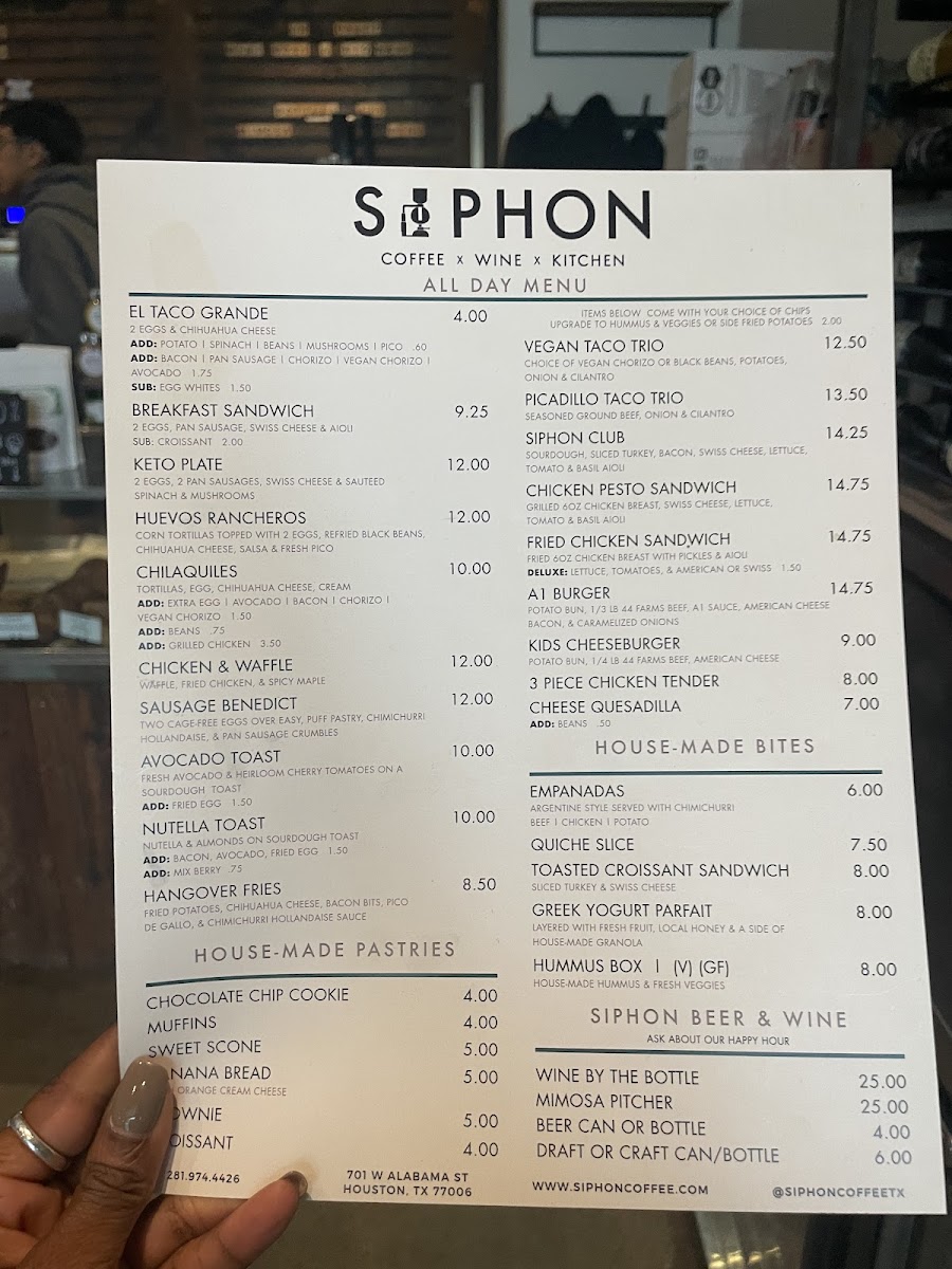 Siphon Coffee Menu - Image 5