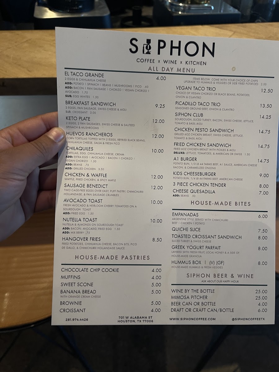 Siphon Coffee Menu - Image 6